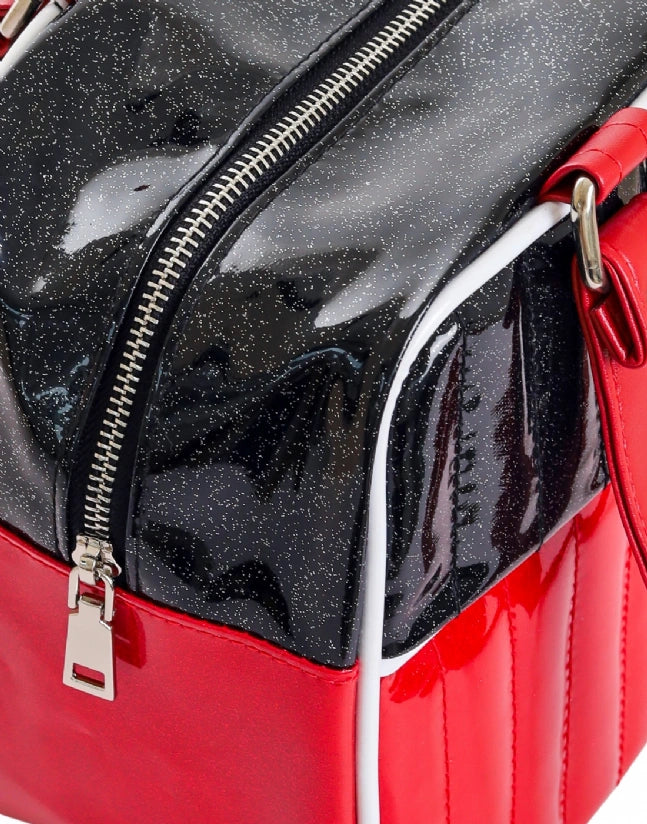 Liquorbrand Vixen Red Shoulder Bag - Retro Rockabilly Handbag