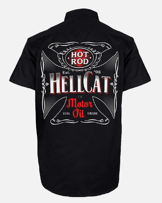 Hotrod hellcat button up devil grade – hotrod mens button ups for men Australia