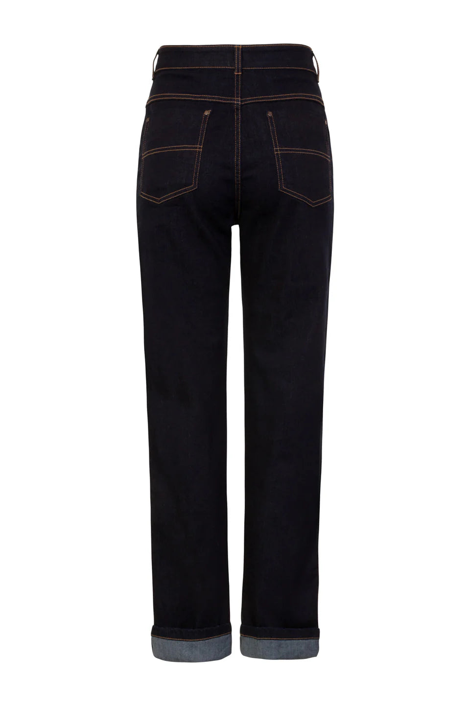 Hell Bunny Weston High Waisted Denim Trousers