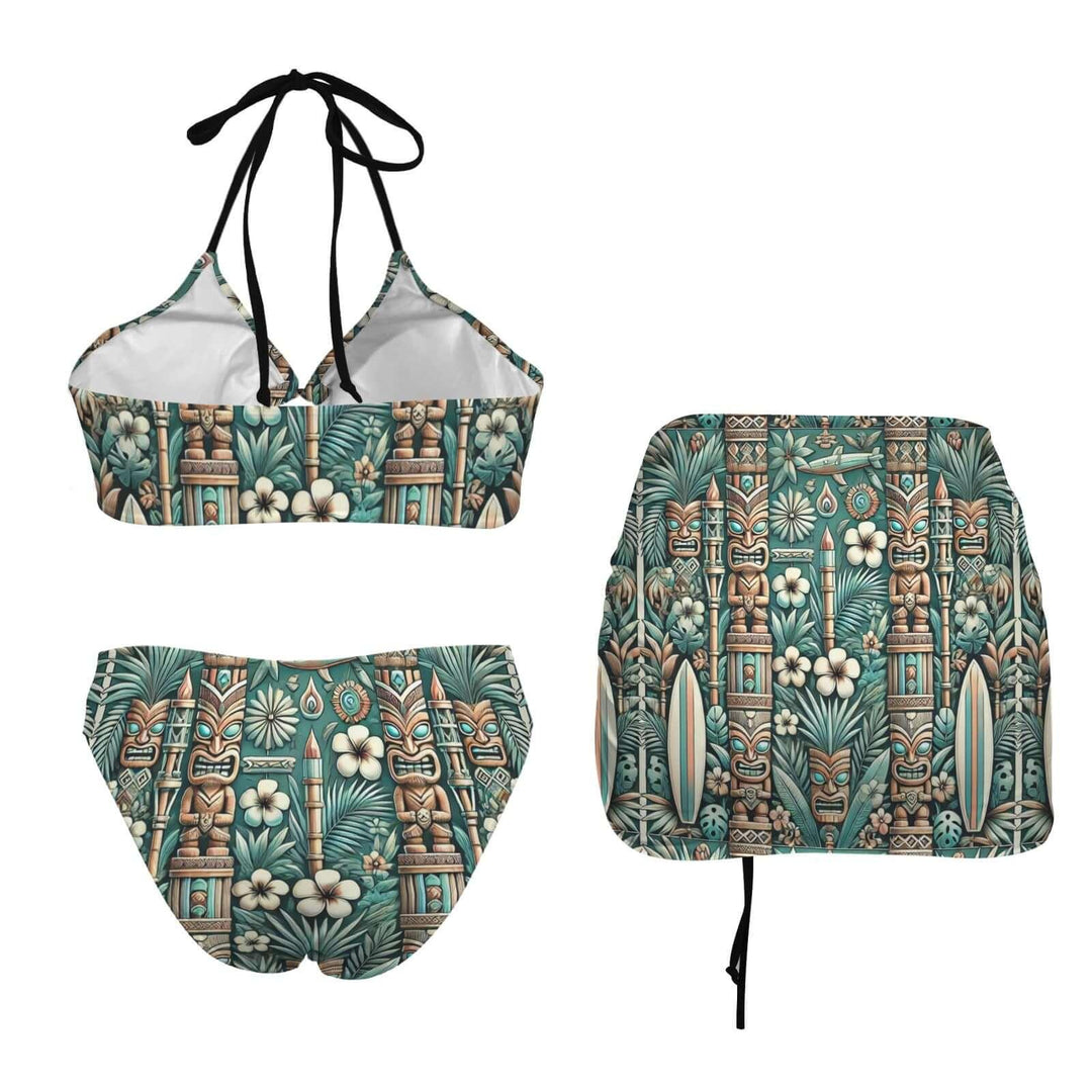 Bone Shaker Full Coverage Retro Swimsuit – Vintage Tiki Bikini