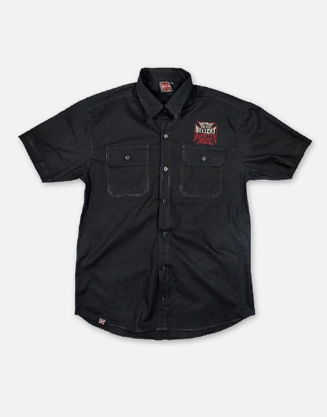 Hotrod Hellcat Monster Madness Kids Worker Shirt Button Up