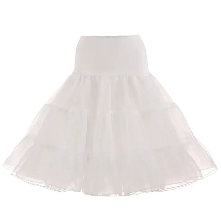 Off White Petticoat 65cm - Classic Rock ’n’ Roll 3-Layer Crinoline Underskirt for Vintage Style