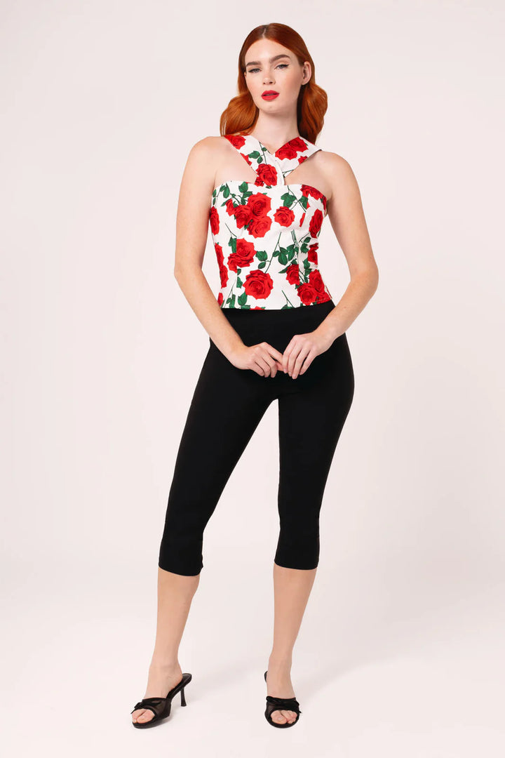 Hell Bunny Tina Capris – Black Pedal Pushers