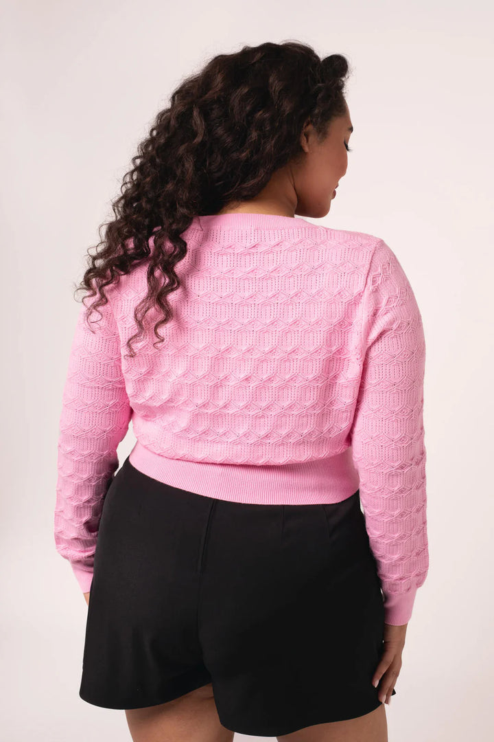 Hell Bunny Lucie Heart Bow Cardigan