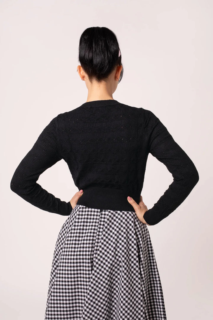 Hell Bunny Lucie Heart Bow Cardigan