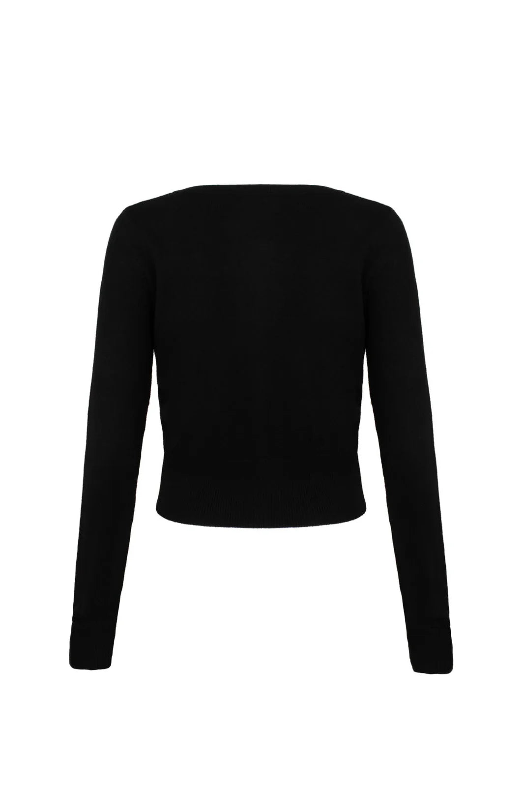 Yuna Black Embroidered Fan Cardigan