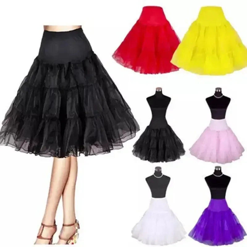 Green Petticoat 65cm - Classic Rock ’n’ Roll 3-layer crinoline underskirt in various colors and styles for vintage outfits.