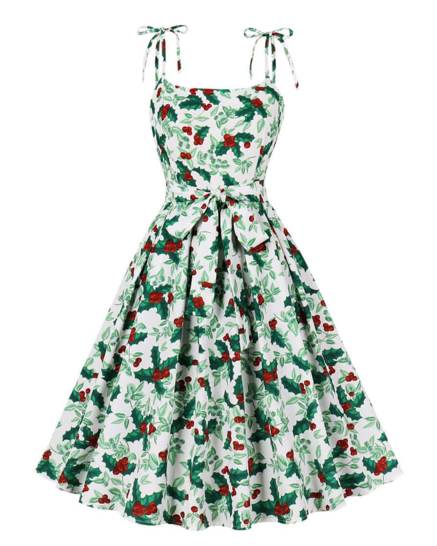 Christmas Swing Dress Women's Vintage Rockabilly Style