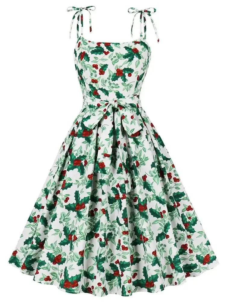 Christmas Swing Dress Women's Vintage Rockabilly Style