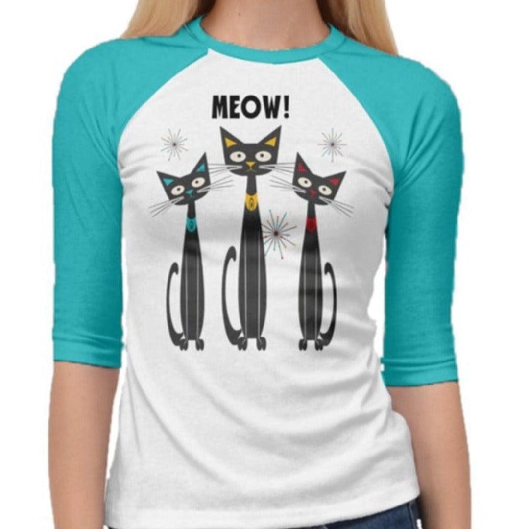 Atomic Cats 3/4 Raglan Tshirt