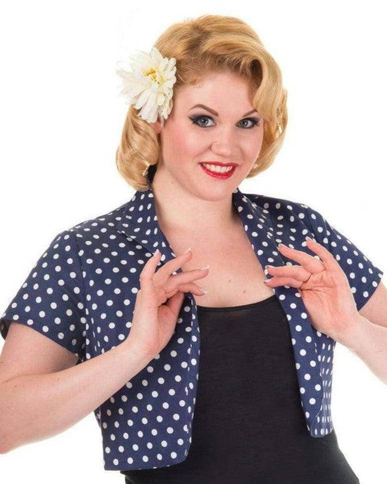 HIGHER LOVE POLKA DOT BOLERO - Poison Arrow Retro