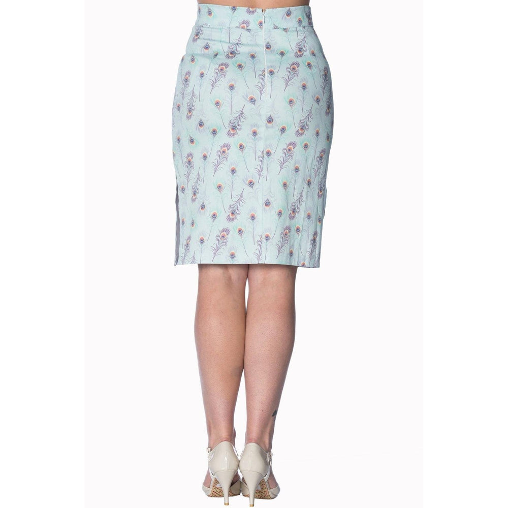 Banned Peacock Pencil Skirt