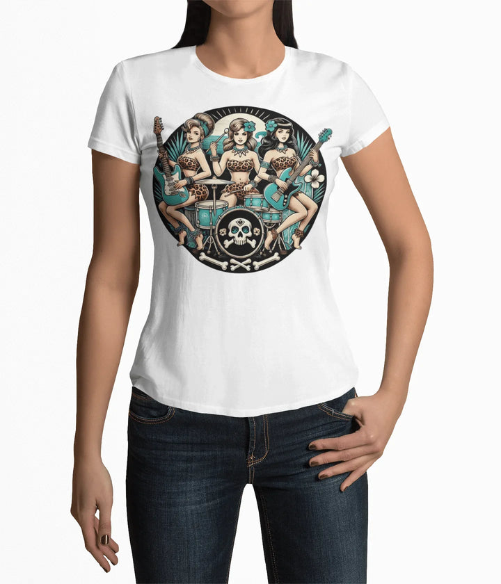 Bone Shaker Babes Women's Tee - Poison Arrow Retro