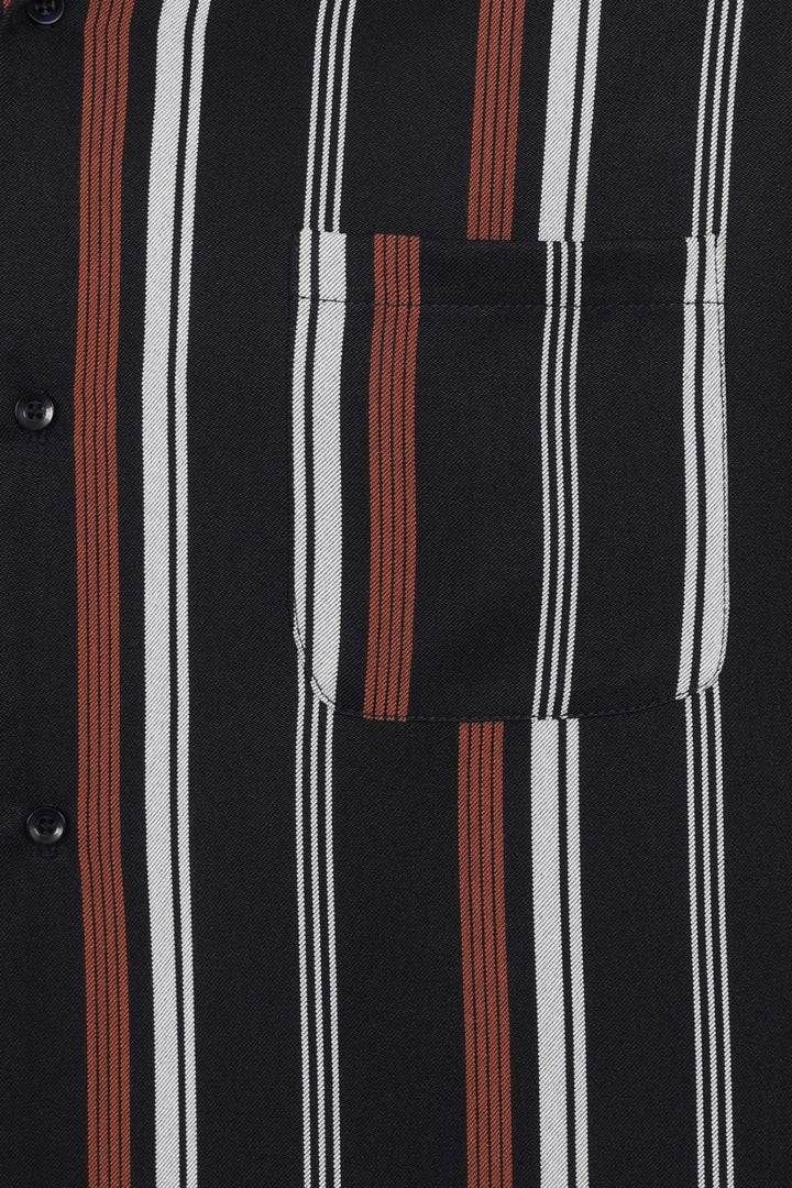 Chet Rock Brad Stripe Cuban Shirt