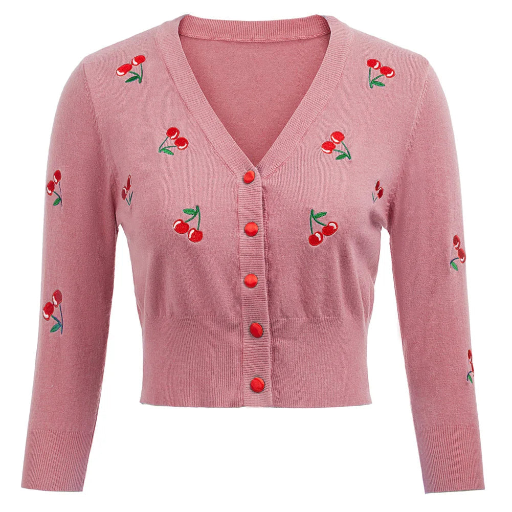 Cropped Cherry Cardigans