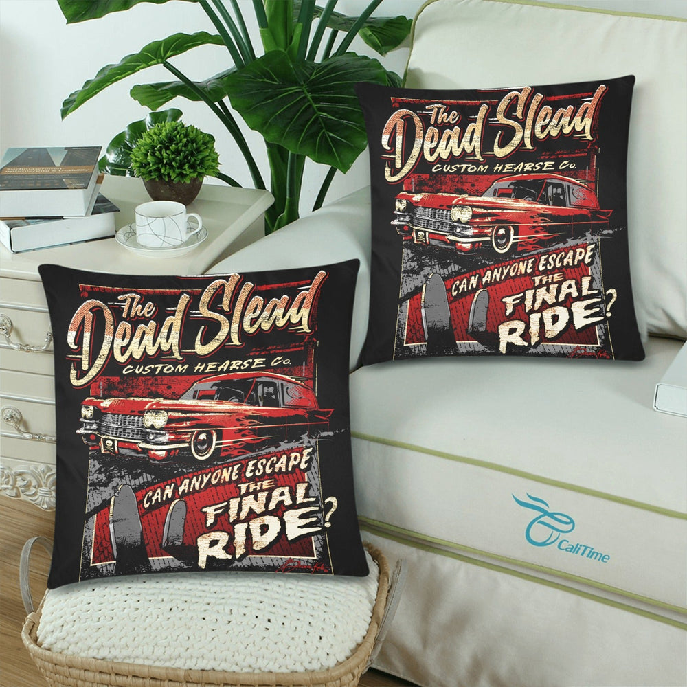 Dead Slead Throw Pillow Cover 18"x 18" (Twin Sides) (Set of 2)
