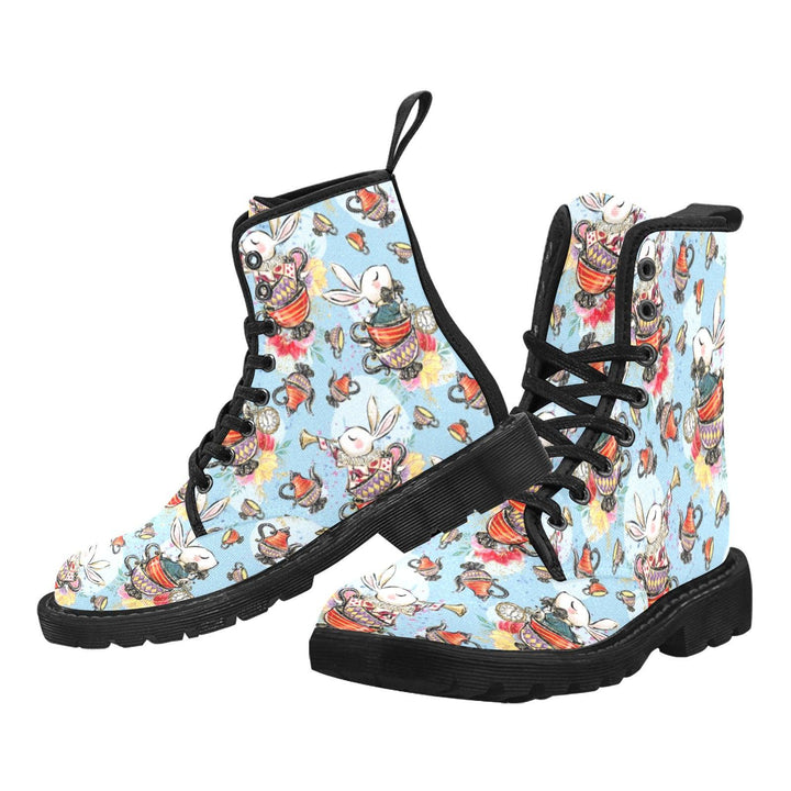Down the Rabbit Hole Women's Lace Up Canvas Boots