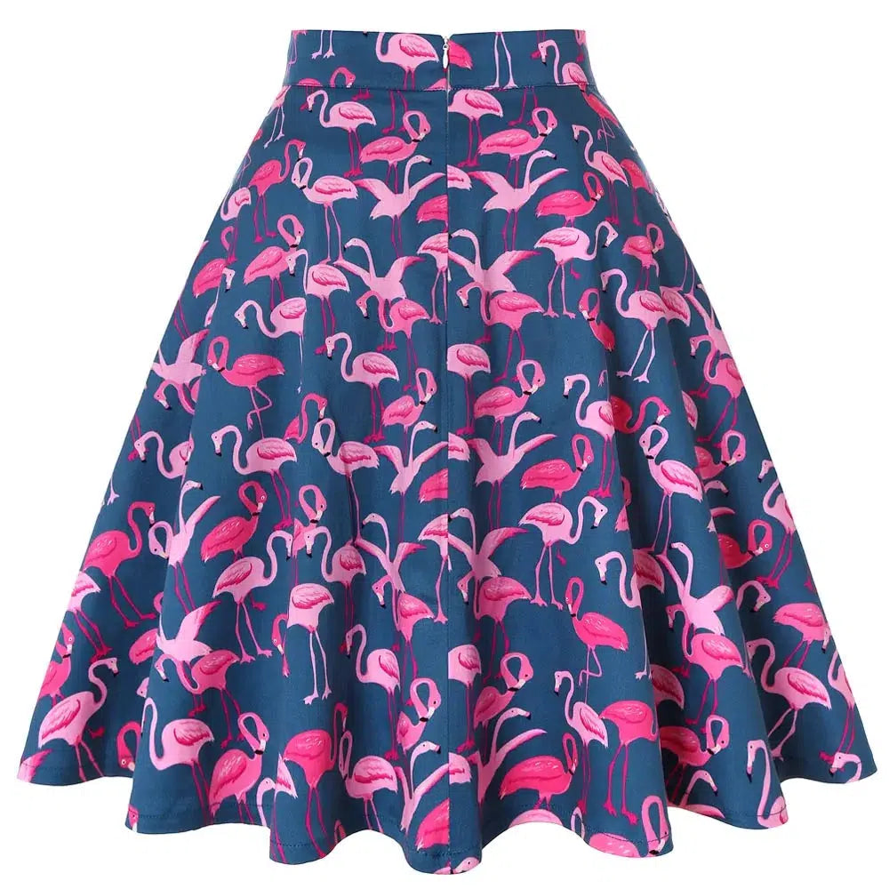 Flamingo Flared Skirt