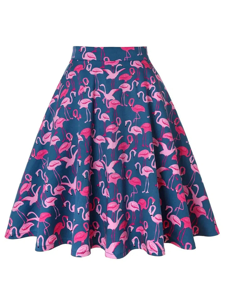 Flamingo Flared Skirt