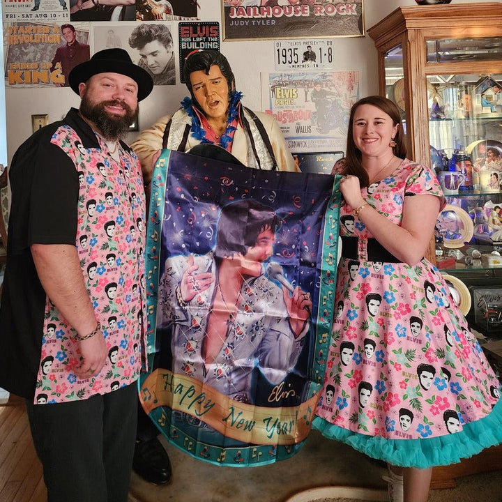 Hawaii Elvis Cap Sleeve Dress