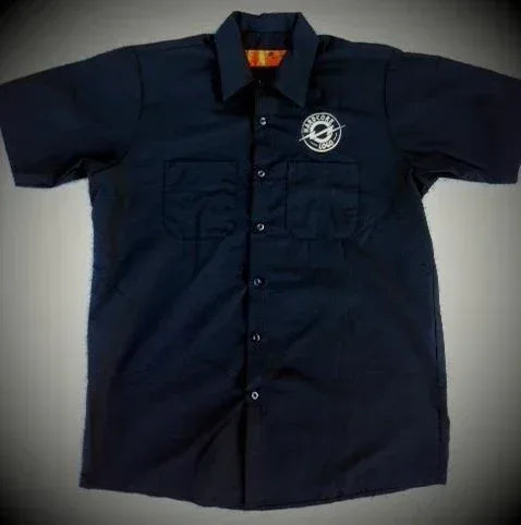 Never More Work Shirt – Hardcore Logo (Red Kap) - Poison Arrow Retro