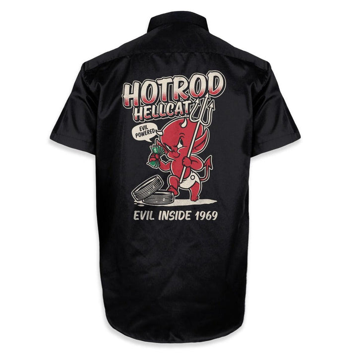 Hotrod Hellcat Button Up Evil Inside 1969