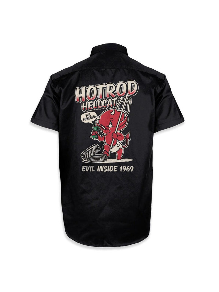 Hotrod Hellcat Button Up Evil Inside 1969