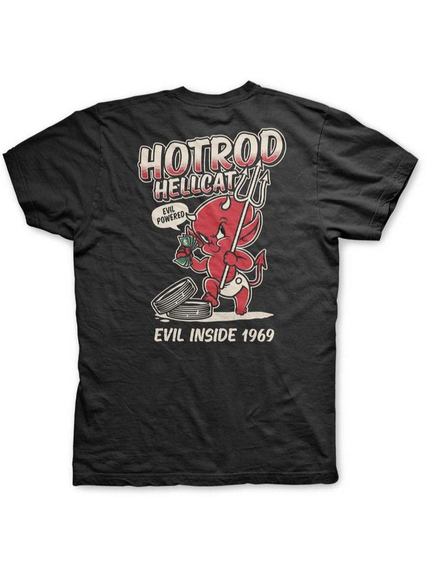 Hotrod Hellcat Mens Tshirt Evil Inside 1969