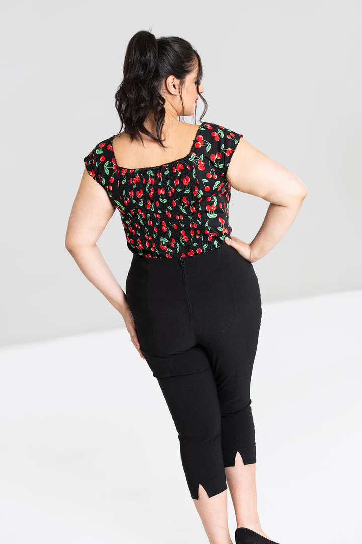 Hell Bunny Tina Capris – Black Pedal Pushers