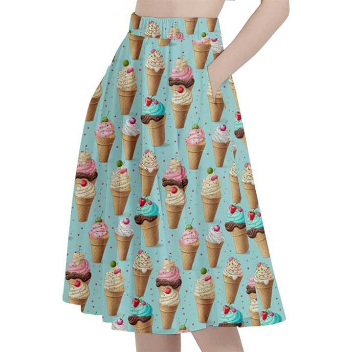 Ice Cream Sprinkles Full Circle Skirt