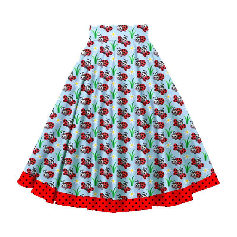 Ladybugs Full Circle Skirt