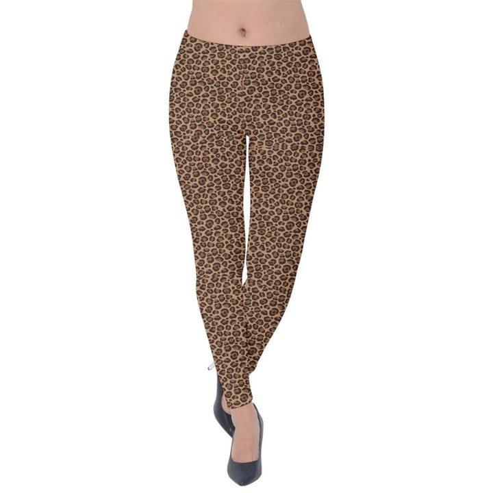 Leopard Print Velvet Leggings