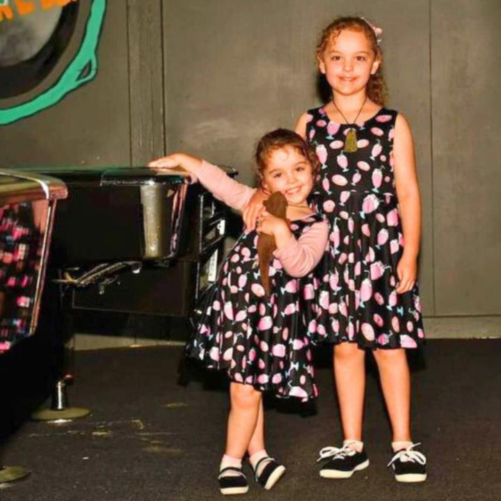 MILKSHAKE BLACK Kids' Skater Dress