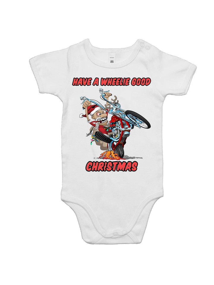 Have a wheelie good christmas baby onesie romper – have babies for kids Australia