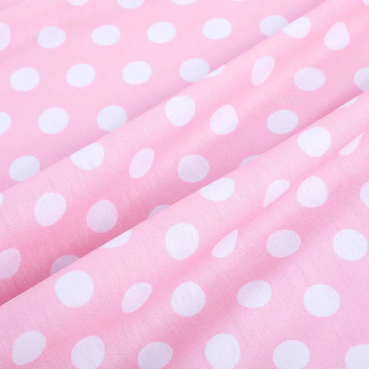 Pink Polka Dot 50s Dress