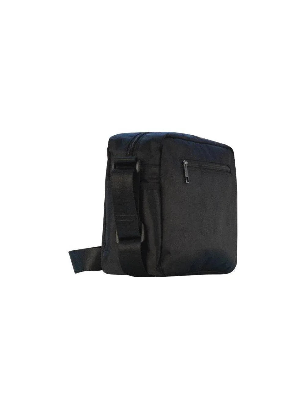 Unisex crossbody nylon satchel bag rockabilly lucky girl – rockabilly bags unisex Australia – side view