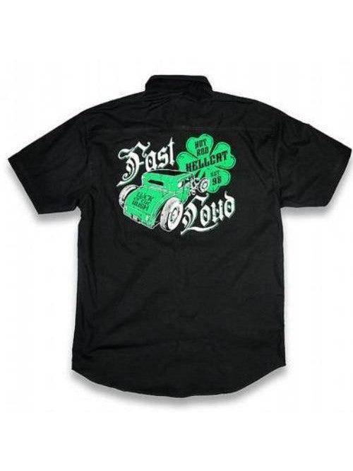 Hotrod hellcat button up work shirt irish – hotrod mens button ups for men Australia
