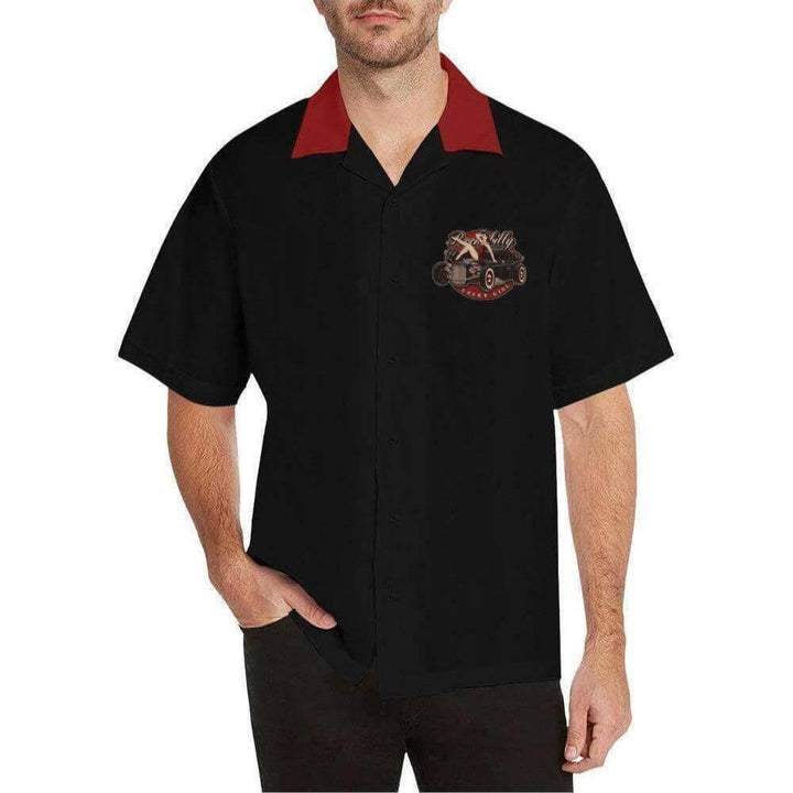 LUCKY GIRL Men's Rockabilly Hotrod Shirt - Poison Arrow Retro
