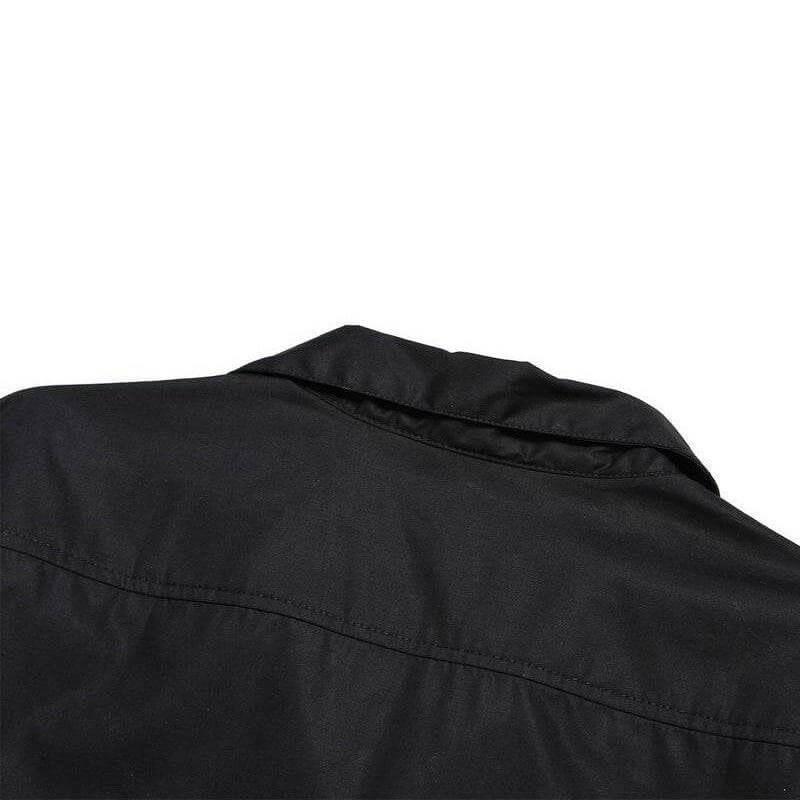 Tattoo flash bowling shirt men's retro rockabilly – retro mens button ups for men Australia – back view