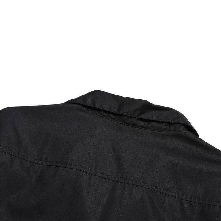 Tattoo flash bowling shirt men's retro rockabilly – retro mens button ups for men Australia – back view