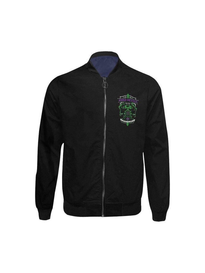 ROAD DEVILS Men's Hot Rod  Bomber Jacket - Poison Arrow Retro