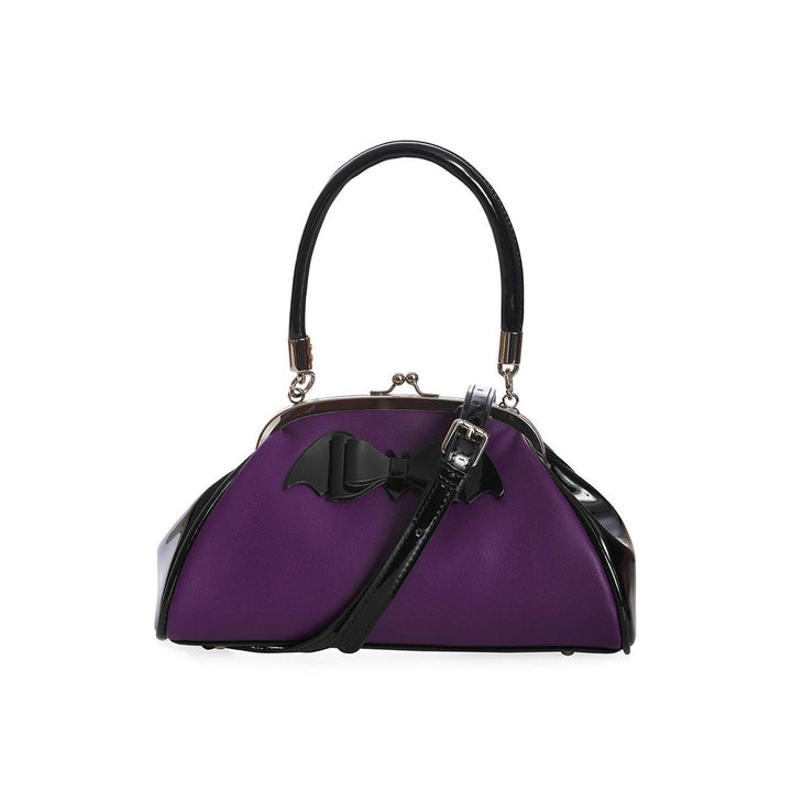 Purple Vintage Bat Bow Handbag