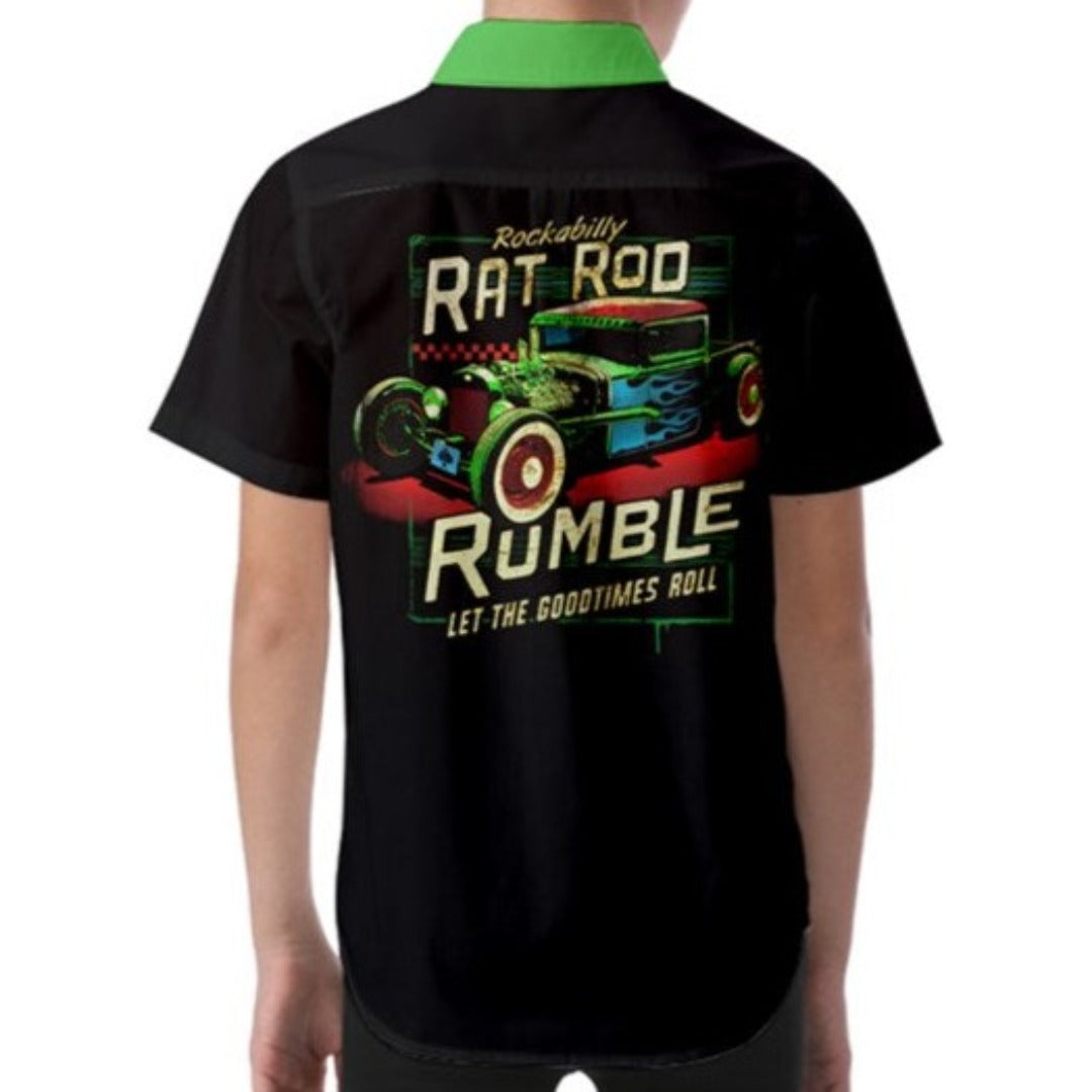 Rat Rod Rumble Kids' Short Sleeve Shirt