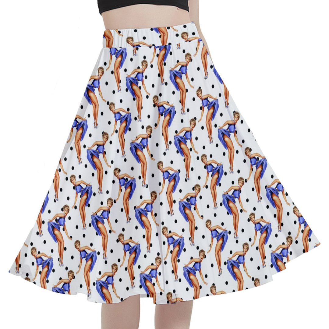 Sassy Blue Full Circle Skirt