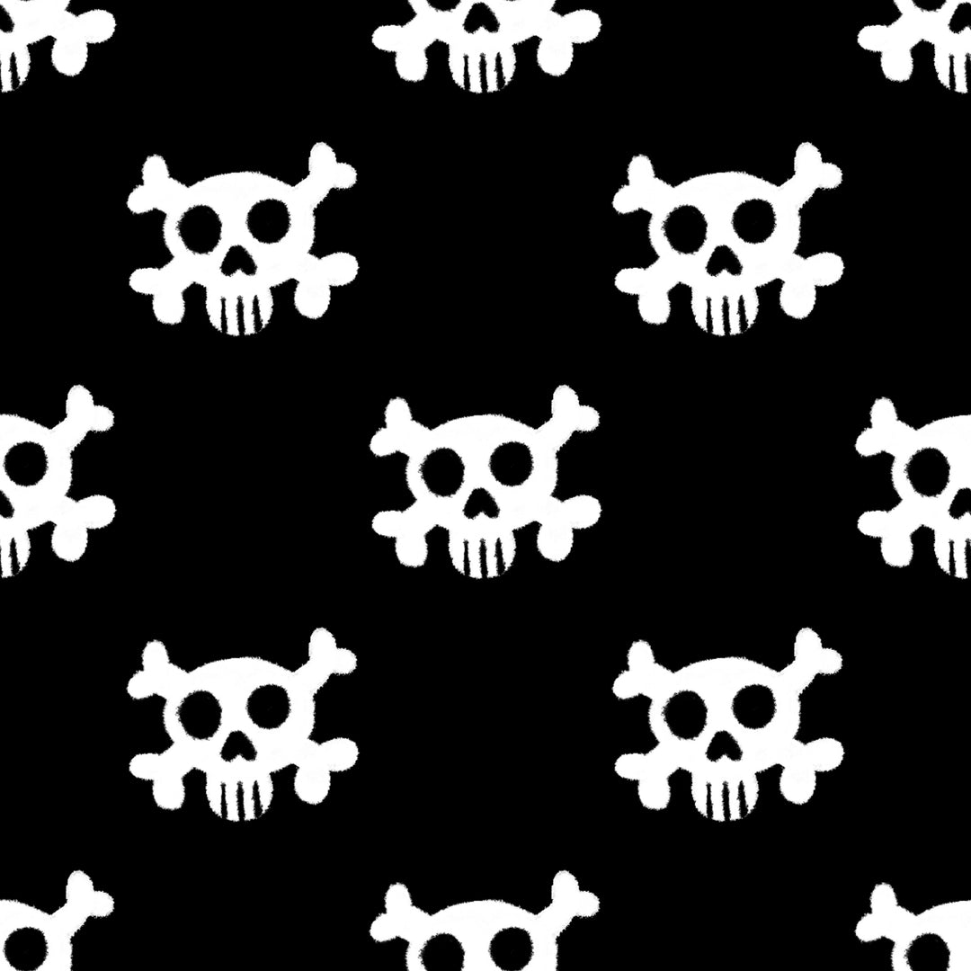 Skulls & Crossbones Tie Front Two Piece Tankini