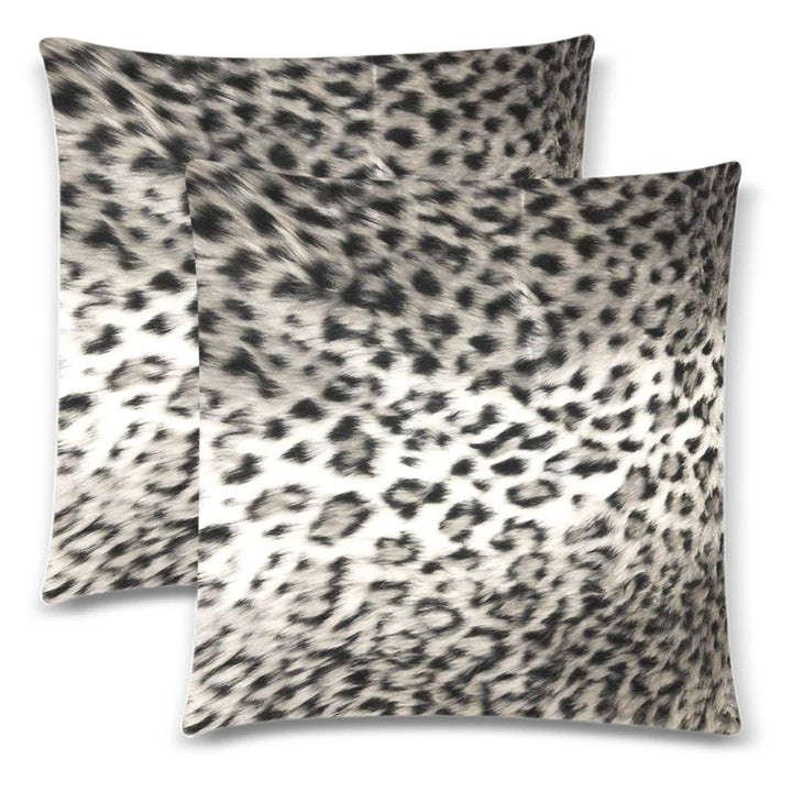 SNOW LEOPARD Throw Pillow Cover