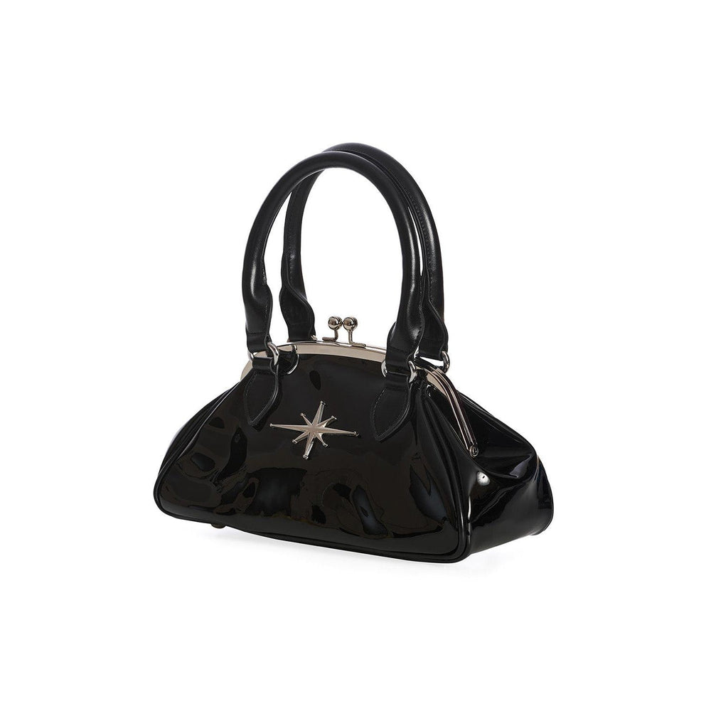 Black Starburst Vintage Handbag