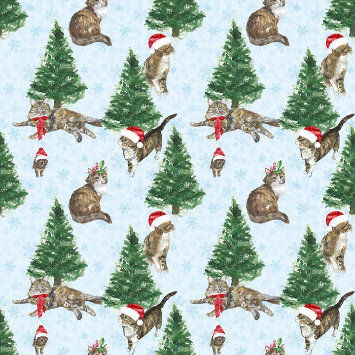 Christmas Cats Midi Skirt