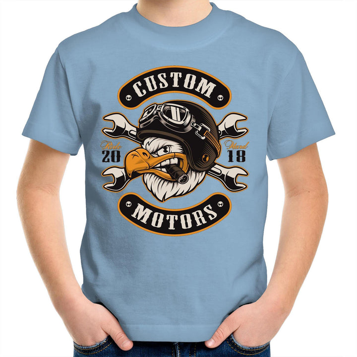 CUSTOM MOTORS Youth Crew T-Shirt 2-14