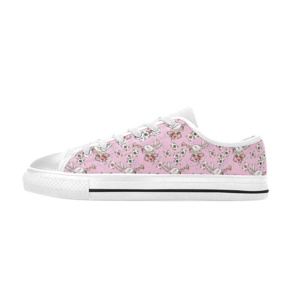 Down the Rabbit Hole Kid's Canvas Sneakers
